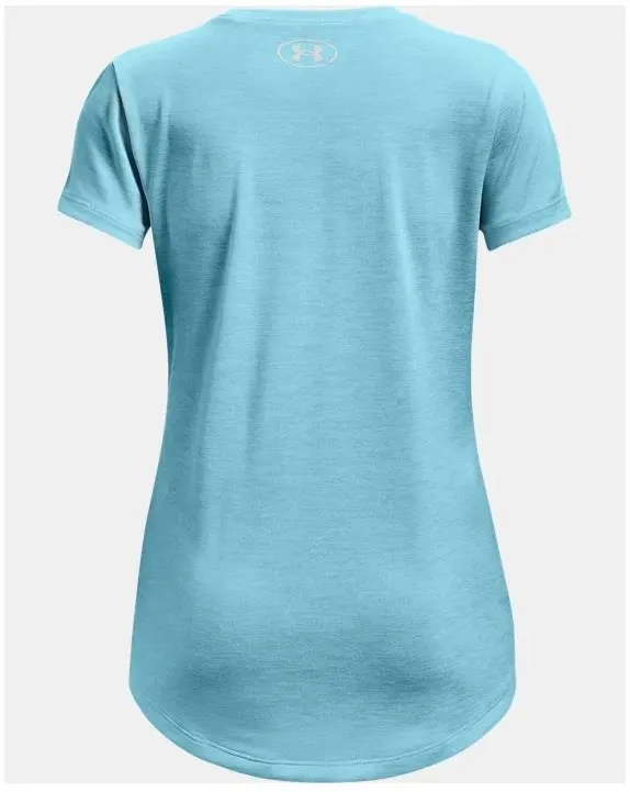 UA Tech Big Logo Twist Short Sleeve - Girls