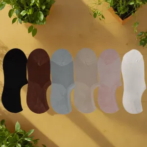 Ultra Soft Bamboo Blend Women's No Show Socks 4-Pair Set (Size AU Women 6-10)