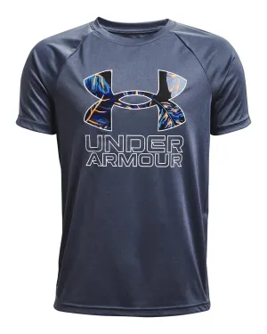 Under Armour Boy's Tech Hybrid Print Fill Short Sleeve