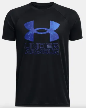Under Armour Boys' Tech™ Hybrid Print Fill Short Sleeve