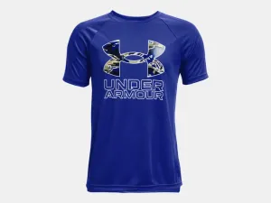 Under Armour Boys' UA Tech™ Hybrid Print Fill Short Sleeve