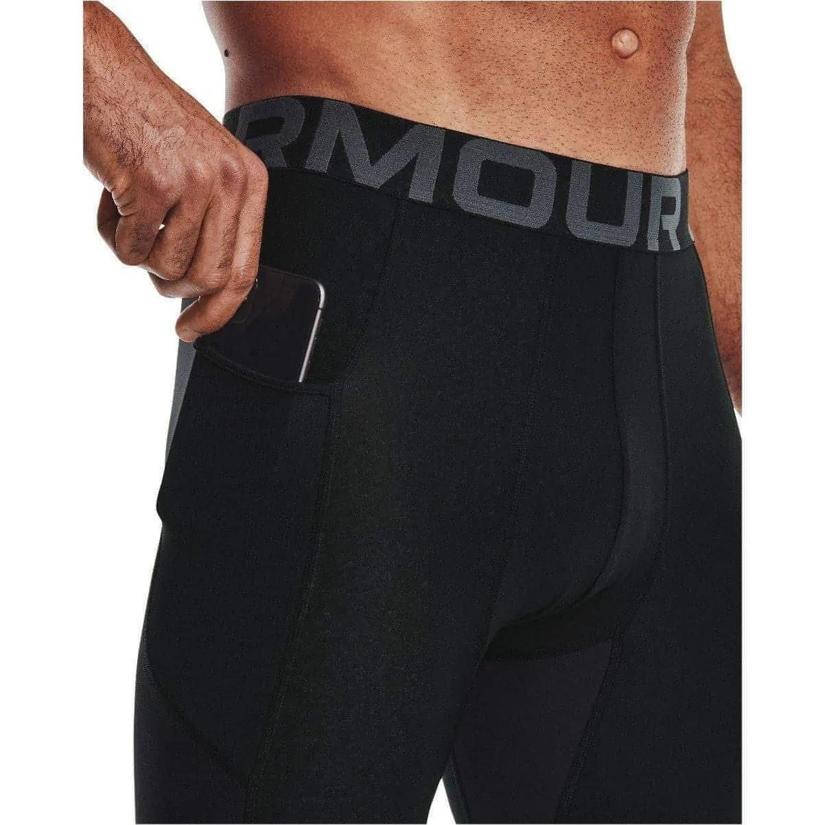 Under Armour HeatGear Mens 3/4 Capri Training Tights - Black