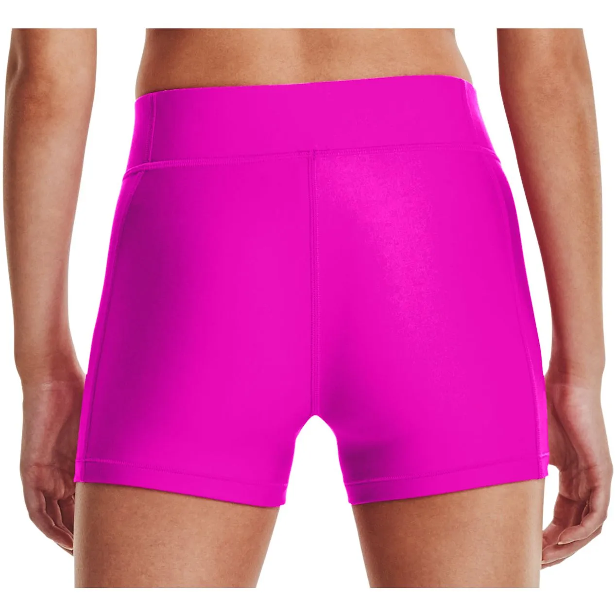 Under Armour HeatGear Mid Rise Womens Short Training Tights - Pink