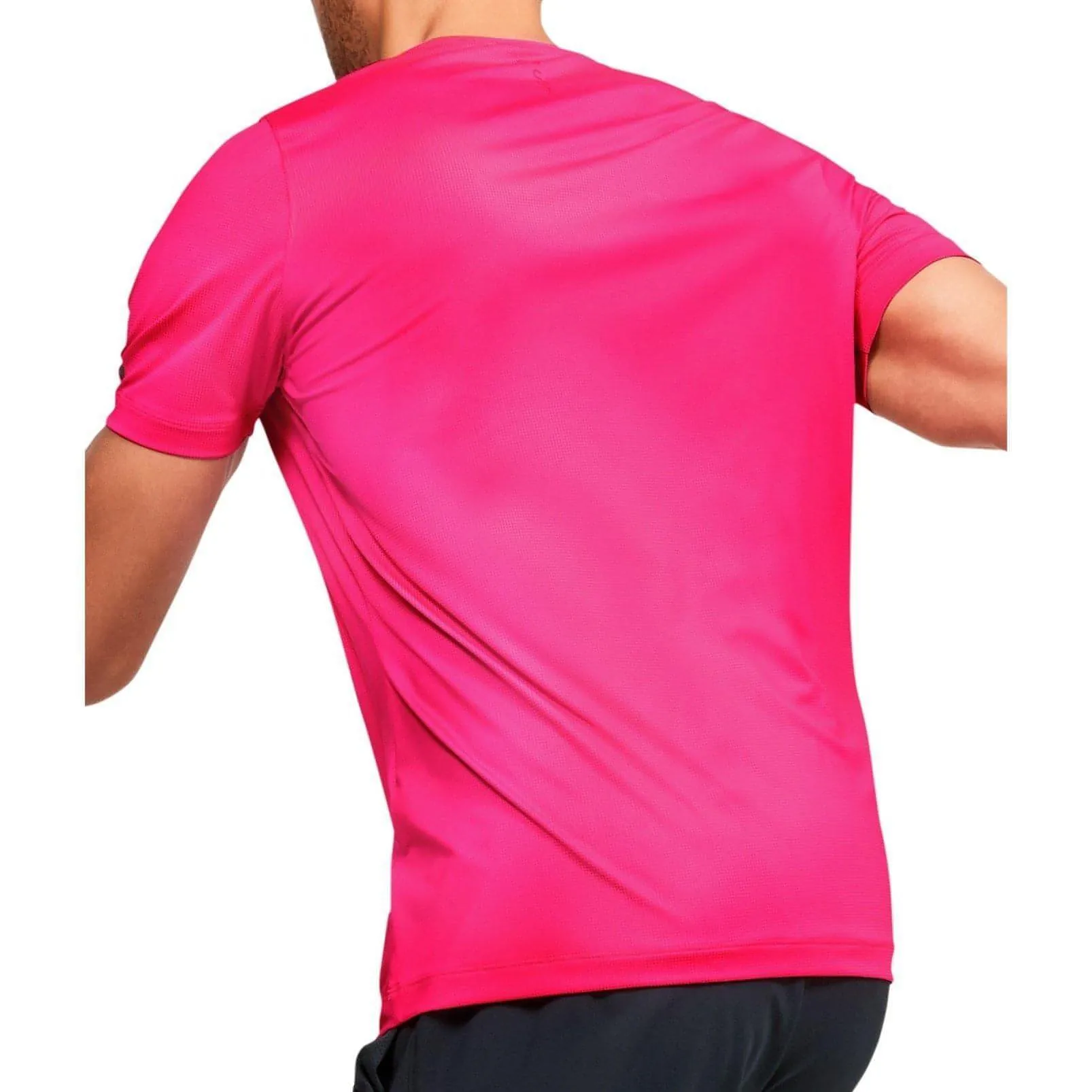 Under Armour Rush HeatGear Fitted Short Sleeve Mens Training Top - Pink