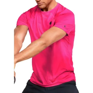 Under Armour Rush HeatGear Fitted Short Sleeve Mens Training Top - Pink