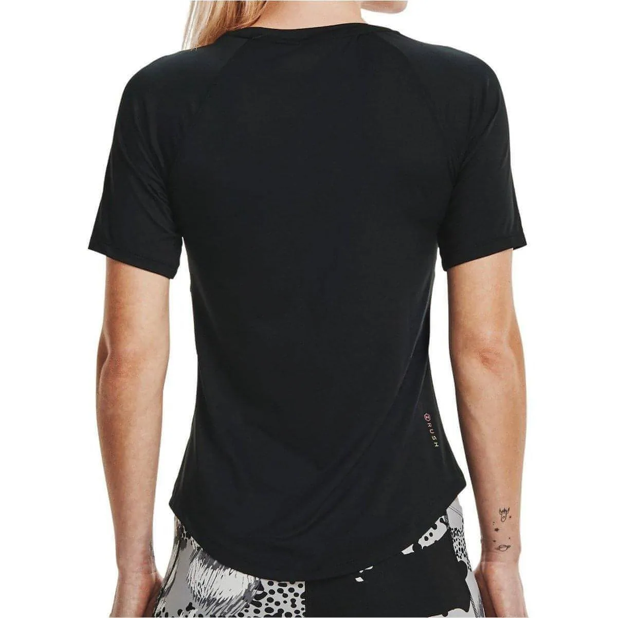 Under Armour Rush Short Sleeve Womens Training Top - Black