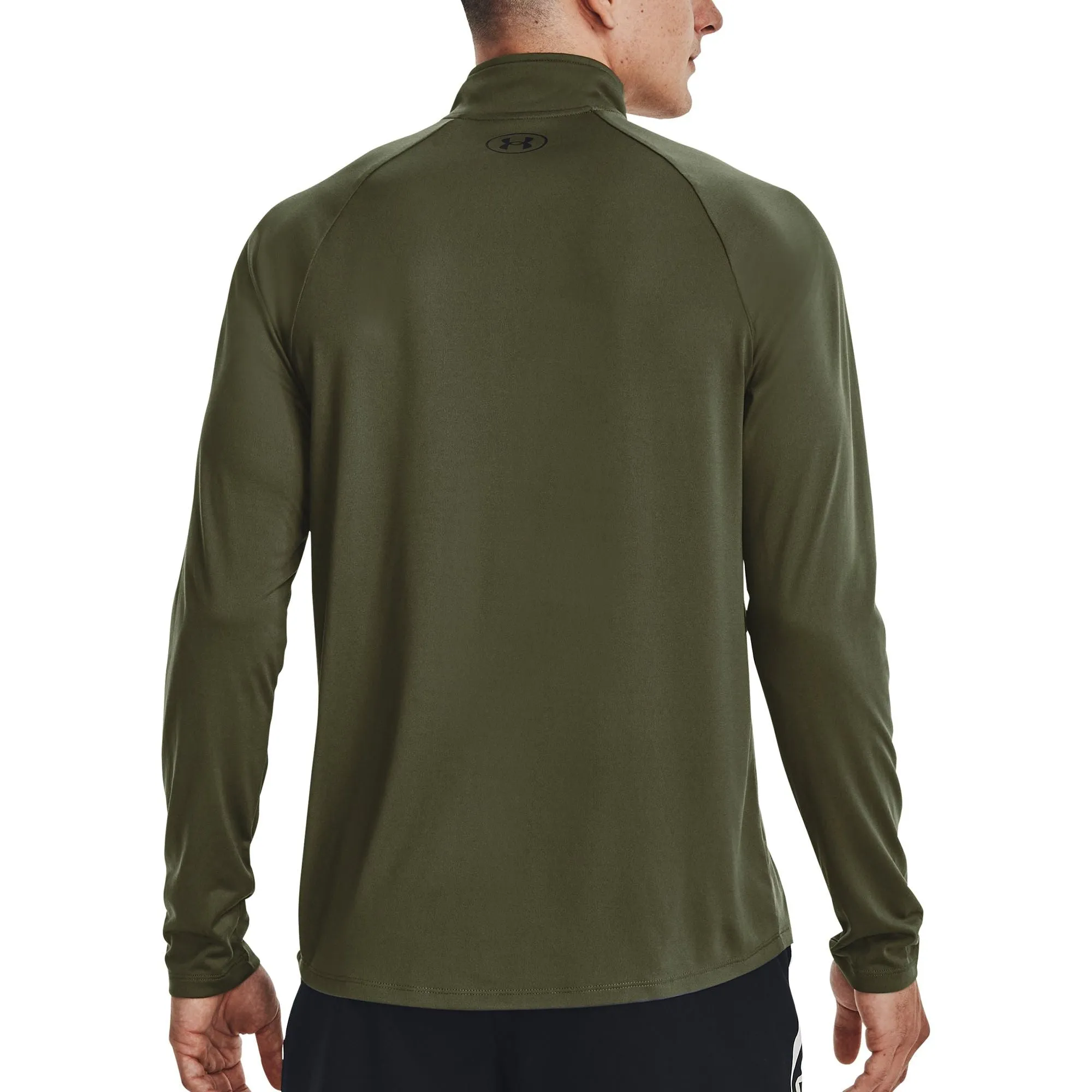 Under Armour Tech Half Zip Long Sleeve Mens Training Top - Green