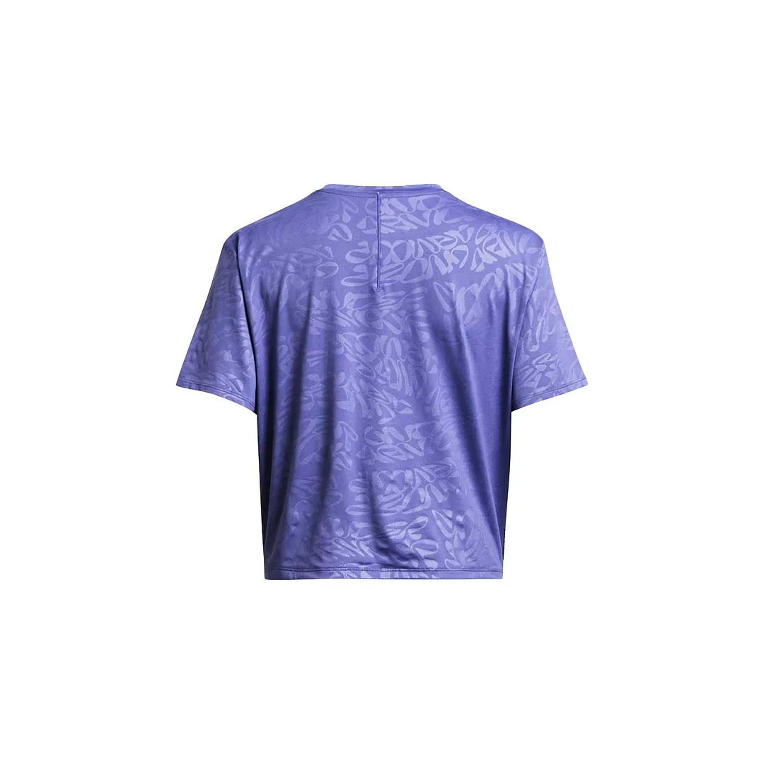 Under Armour Womens Rush Energy Emboss Crop SS | 1383640-561