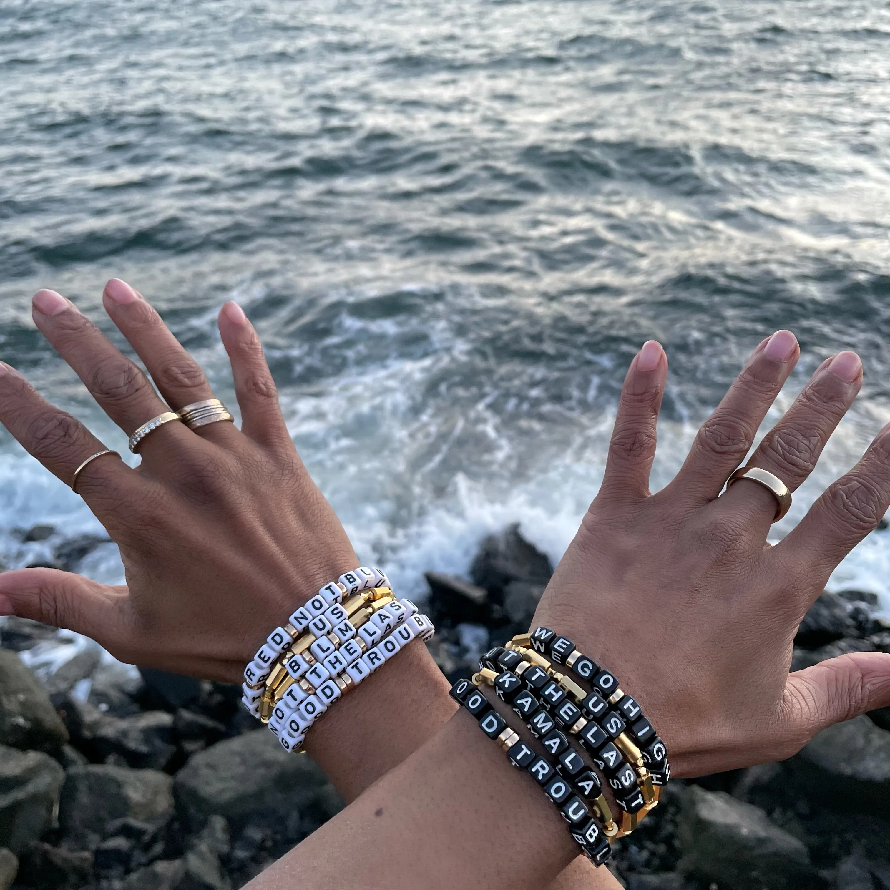 US Gold Plated Minimalist Black Cord