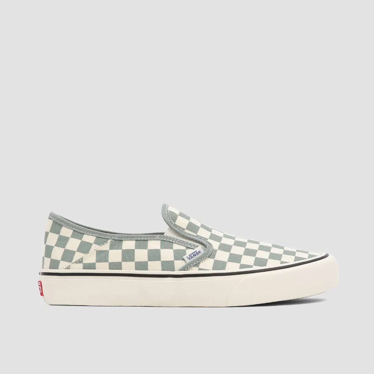 Vans Slip-On SF Shoes - Checkerboard Green Milieu/Marshmallow