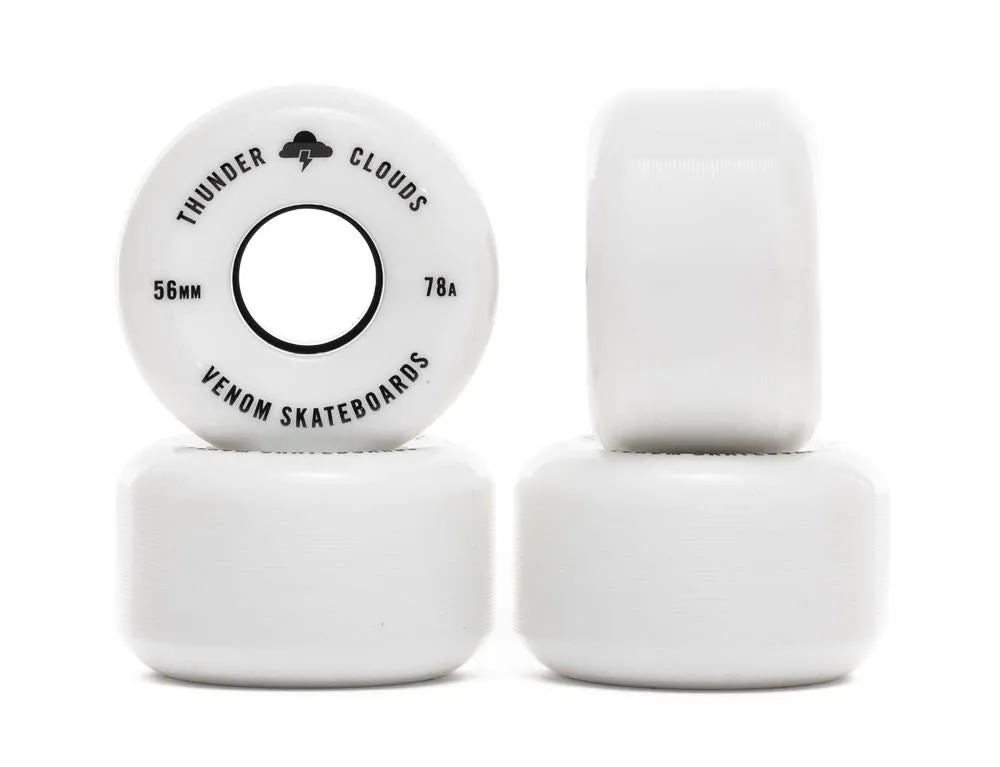 Venom Skateboards Thunder Clouds V2 Wheels with Gold Bearings Pre Installed