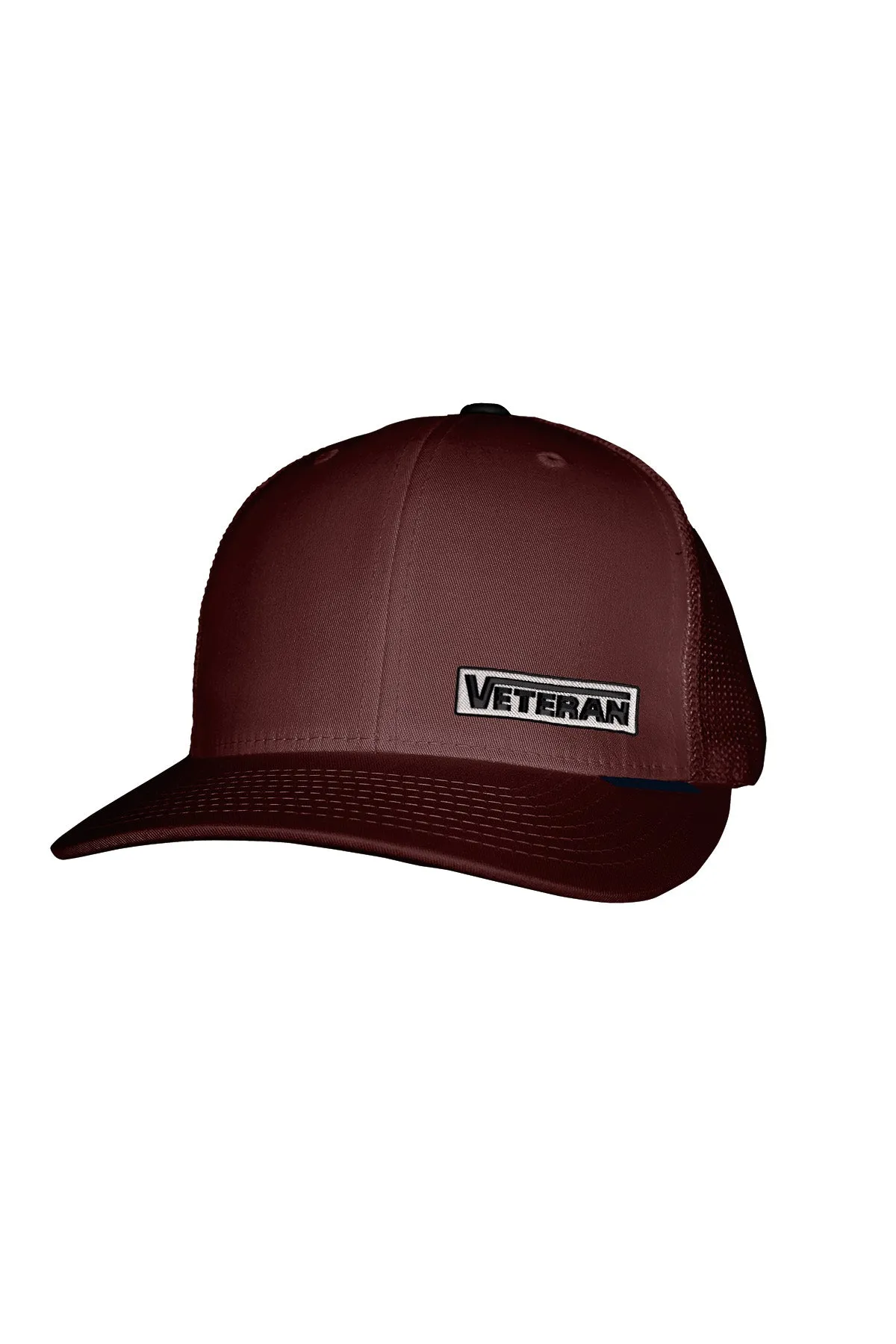 VETERAN STITCH-SYLE™️ GREY PATCH MESH BACK SNAPBACK