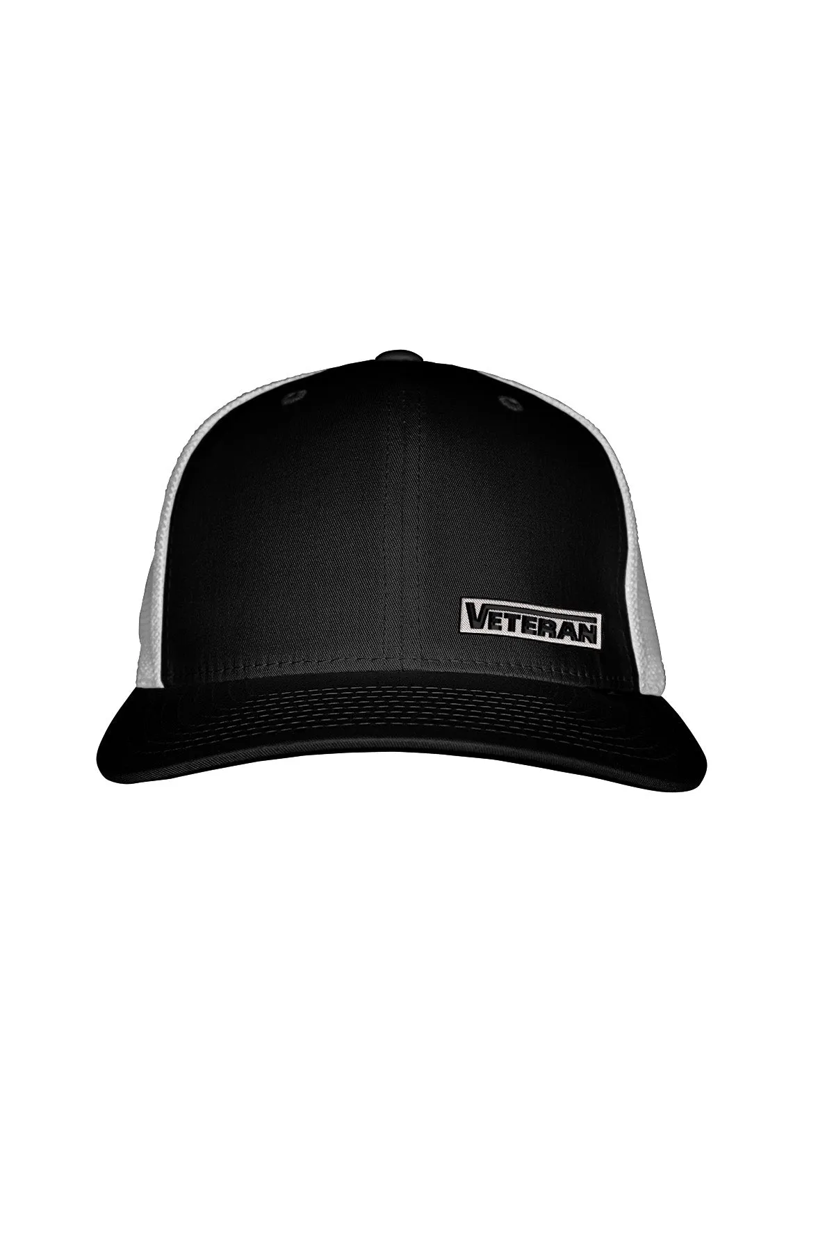 VETERAN STITCH-SYLE™️ GREY PATCH MESH BACK SNAPBACK