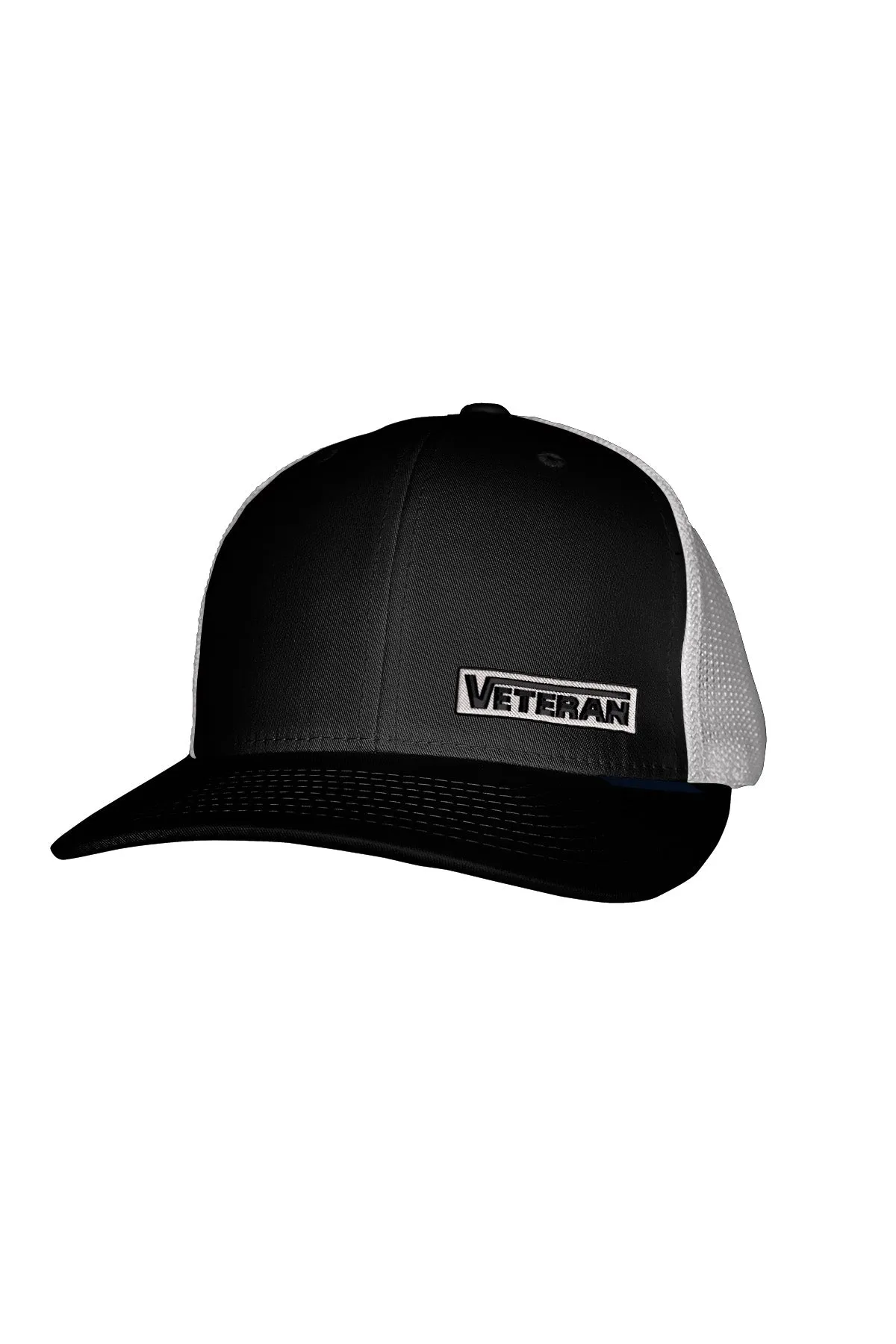 VETERAN STITCH-SYLE™️ GREY PATCH MESH BACK SNAPBACK