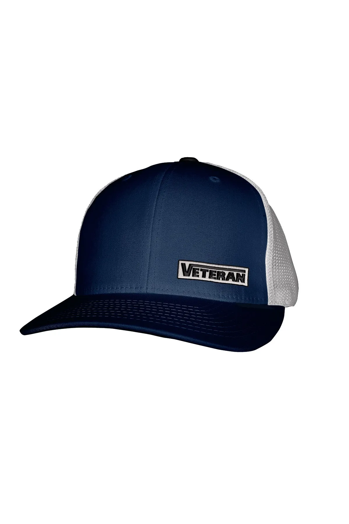 VETERAN STITCH-SYLE™️ GREY PATCH MESH BACK SNAPBACK