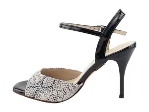 VFTango 022 White Snake & Black Patent