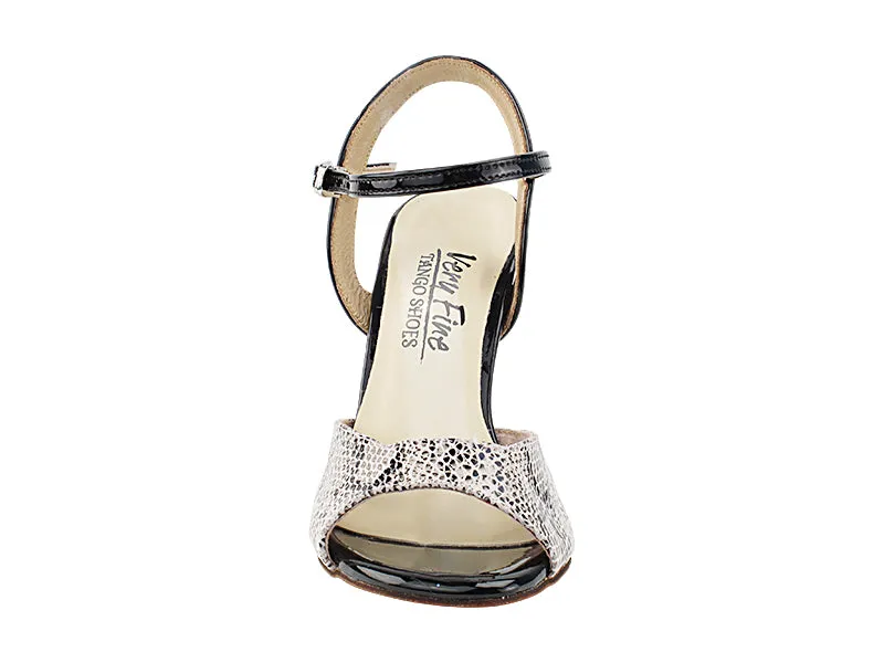 VFTango 022 White Snake & Black Patent