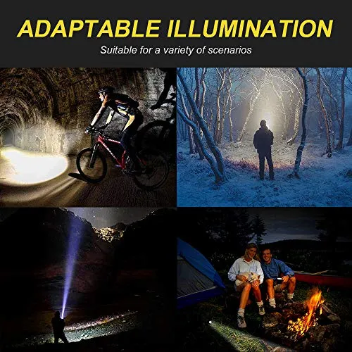 VICTGOAL USB Rechargeable Bicycle Light Set 400 Lumen Super Bright Headlight Front Lights and Back Rear LED 4 Light Mode Road Cycling Safety Flashlight Runtime 4  Hours (Black)