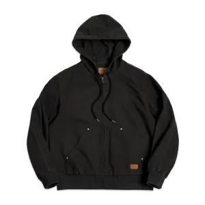 Vintage Canvas Lined Hooded Jacket C34