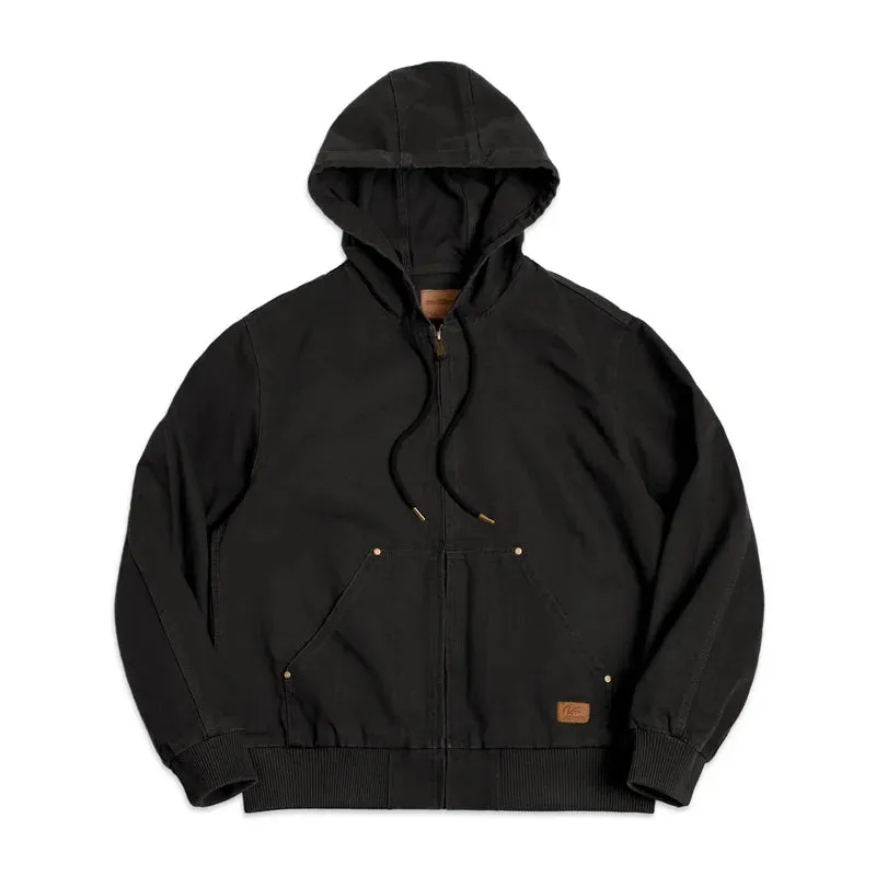 Vintage Canvas Lined Hooded Jacket C34