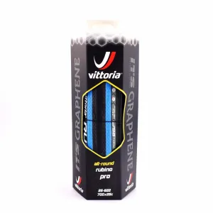 Vittoria Rubino Pro Tire G  2.0 GRAPHENE 700 x 25c Black / Blue Tyre