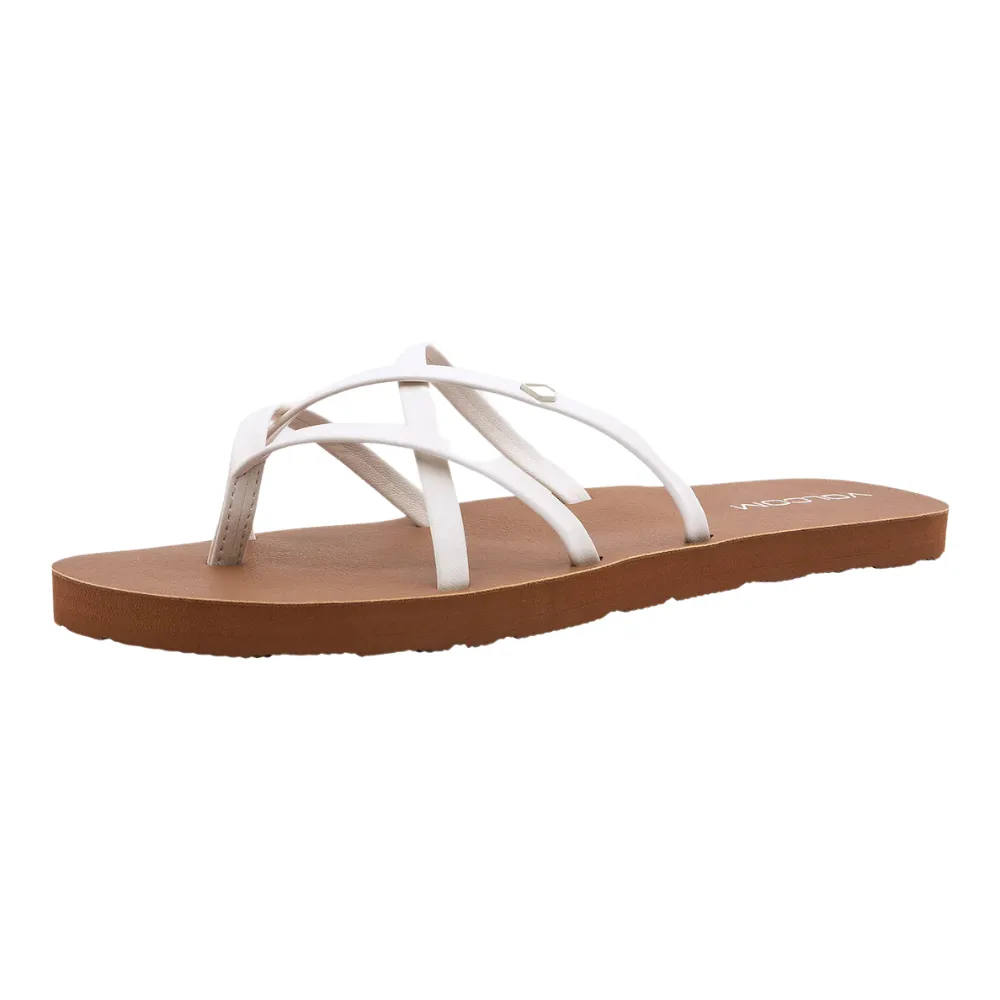 Volcom Women's New School II Sandals - White