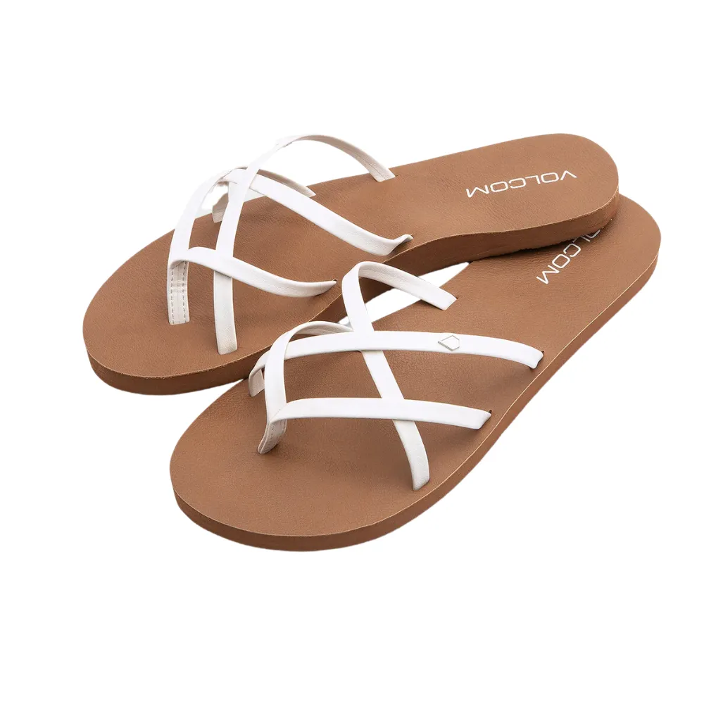 Volcom Women's New School II Sandals - White