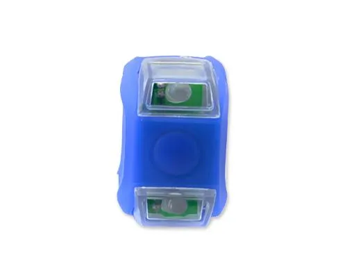 Waterproof 2 LED Silicone Safety Warning Bike Rear Flashlight