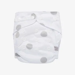 White Fog Polka Reusable Nappy Set