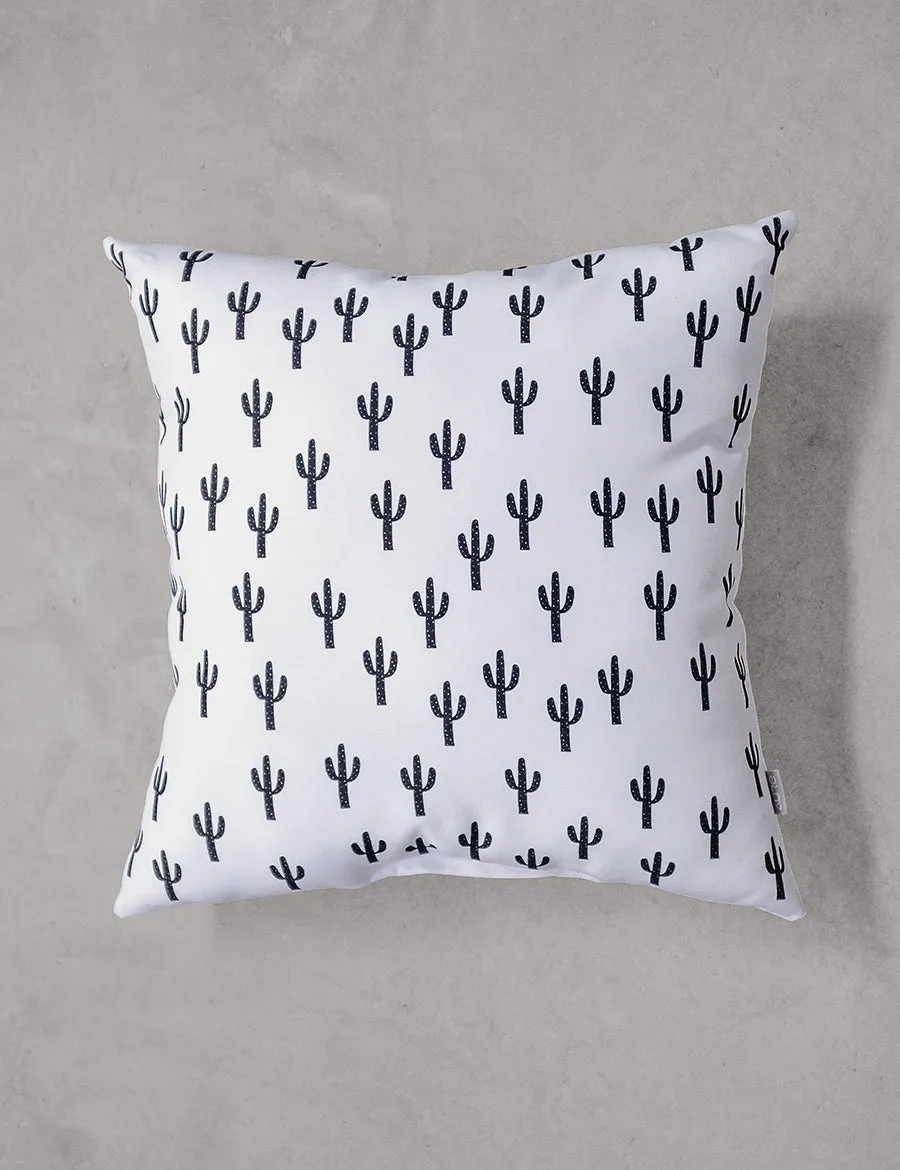 White Saguaro Pillow, College Student Gift, Mother's Day Gift,Christmas Gift