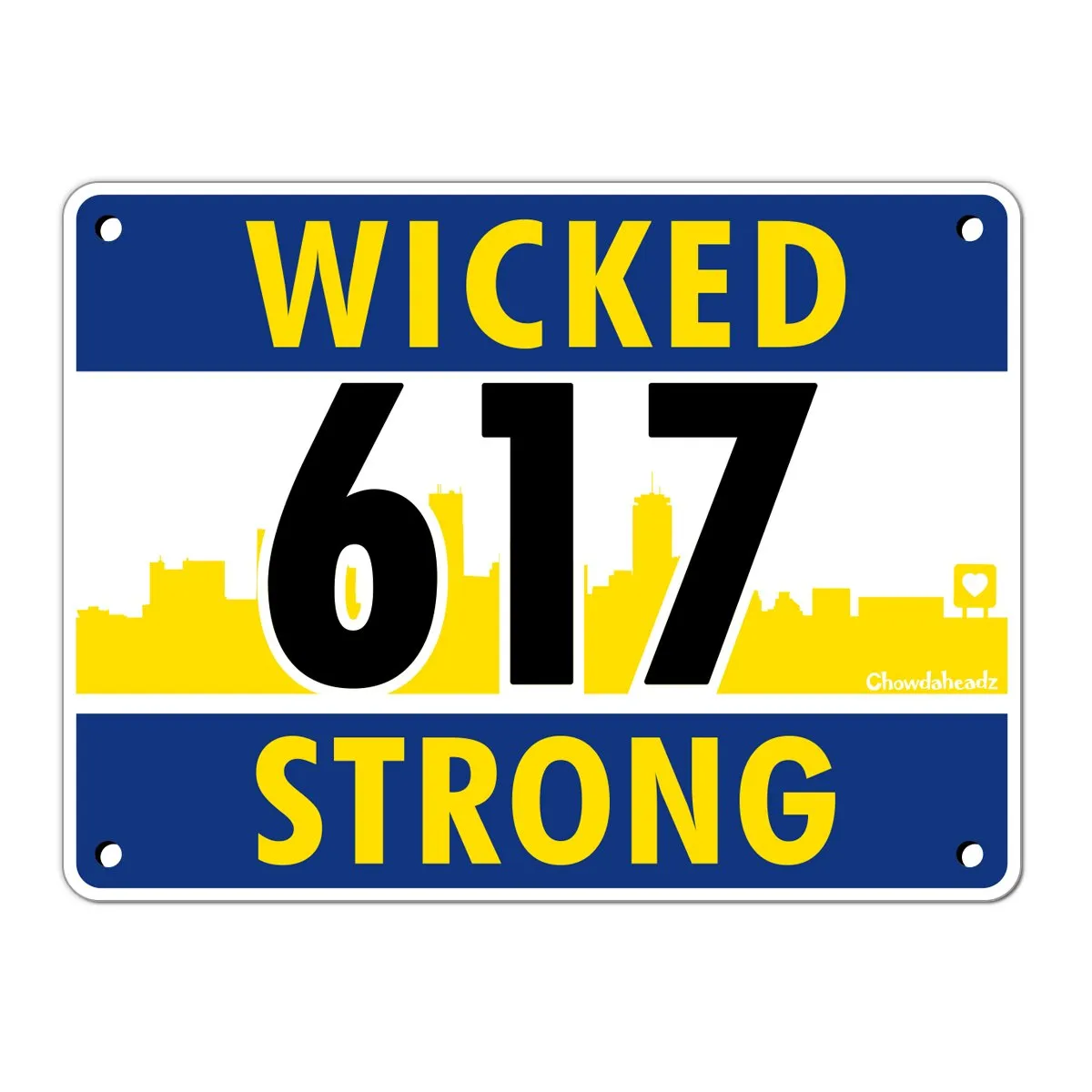 Wicked Strong Runners Bib Sticker