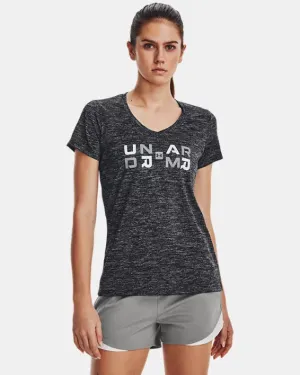 Women's Tech Twist Graphic V-Neck Short Sleeve