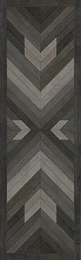 Wood Norwegian Bohemia "After Dark" Vinyl Floorcloth - Spicher & Co.