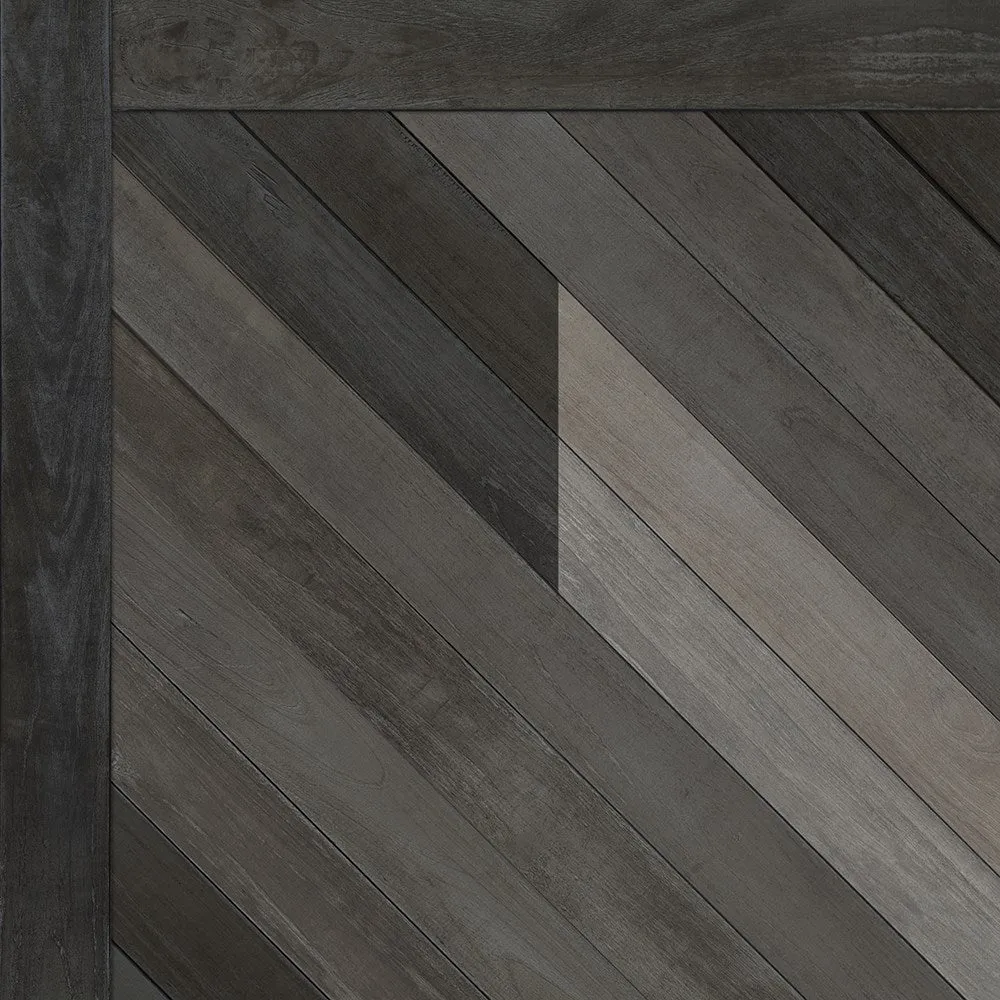 Wood Norwegian Bohemia "After Dark" Vinyl Floorcloth - Spicher & Co.