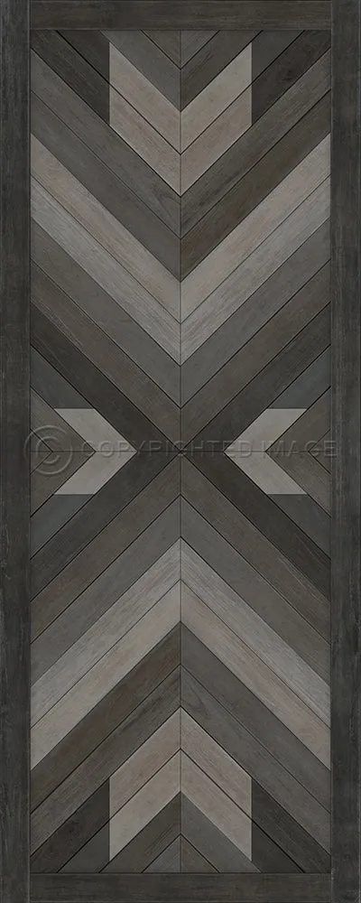 Wood Norwegian Bohemia "After Dark" Vinyl Floorcloth - Spicher & Co.