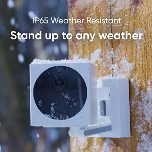 Wyze Cam Outdoor Starter Bundle (Includes Base Station and 1 Camera), 1080p HD Indoor/Outdoor Wire-Free Smart Home Camera with Night Vision, 2-Way Audio, Works with Alexa & Google Assistant
