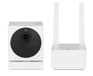 Wyze Cam Outdoor Starter Bundle (Includes Base Station and 1 Camera), 1080p HD Indoor/Outdoor Wire-Free Smart Home Camera with Night Vision, 2-Way Audio, Works with Alexa & Google Assistant