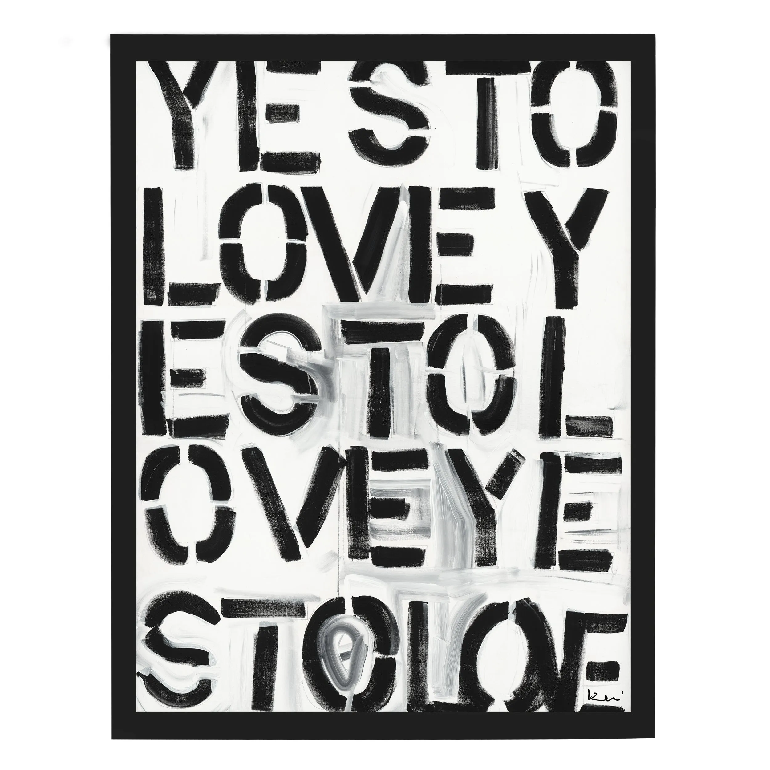 Yes to Love Art Print
